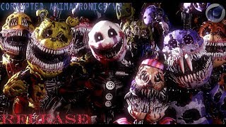 C4DFNaF Corrupted Animatronics v2 Pack Download [upl. by Adnilram]