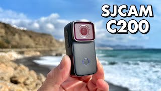 SJCAM C200 4K Action Camera Review amp Sample Footage [upl. by Ahsinrats]