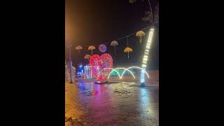 Magical Pattaya Beach Road Night Walk  Vibrant Lights and Stunning Art pattaya [upl. by Silverts]