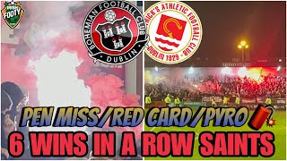 Bohemians 13 St Patricks Athletic  PENALTY MISS RED CARD PYRO 🧨 amp MORE 🇮🇪⚽️ [upl. by Tod580]