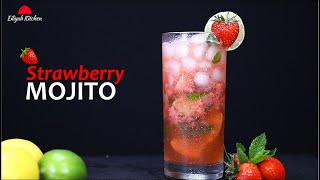 The EASIEST amp BEST Strawberry Mojito Recipe  Summer Mocktail Recipes  Strawberry Mojito [upl. by Bradstreet]