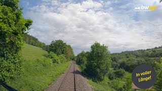 Führerstandsmitfahrt von Crailsheim nach Wertheim mit bwegt [upl. by Vena]