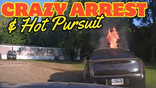 Arkansas High Speed Chase Ends In Flames [upl. by Nelyahs]