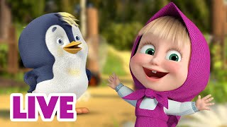 🔴 LIVE STREAM 🎬 Masha and the Bear 🐾 All creatures big and small 👋🐣 [upl. by Eenert]