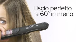 TUTORIAL CAPELLI Liscio perfetto a 60° con la Piastra bellissima Intellisense [upl. by Lail982]