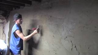 How to cement Cellar Walls and Floor  Concrete and Cement work Contractor [upl. by Gobert]