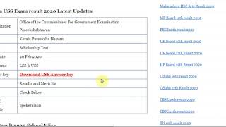 USS Result 2020 School Wise Sub District wise Merit list Check Here [upl. by Oaoj451]