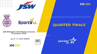 Quarter Finals  Court 4  JSW Willingdon Little Masters amp Senior Tournament 2024 [upl. by Joses]