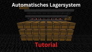 Einfaches Automatisches Lagersystem in Minecraft Tutorial PS5 Xbox Windows 10 Switch Bedrock [upl. by Sabba]