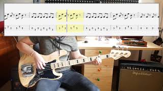 Free  Wishing Well bass cover with tabs in video [upl. by Anaejer]