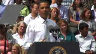 President Barack Obama speaks at Macomb Community College [upl. by Amiaj]