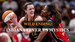 Wild Ending  Indiana Fever vs Washington Mystics  WNBA [upl. by Fugate91]