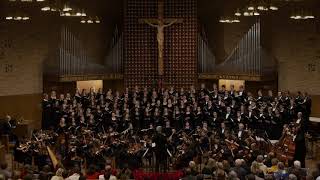 quotTollite Hostiasquot sung by The University Chorale of Boston College [upl. by Anelhtac363]