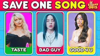 SAVE ONE SONG 🎵 Most Popular Songs Ever  Music Quiz Challenge 3 [upl. by Landau]