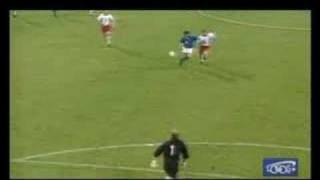 BAGGIO  1 goal against Poland 1997 WCQ98 [upl. by Vareck]