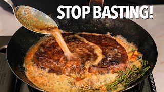 Why I STOP basting my steaks with BUTTER [upl. by Tobiah]