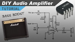 Make a Great Sounding LM386 Audio Amplifier with Bass Boost [upl. by Kimmi]