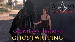 Assassins Creed Brotherhood  Courtesan Missions  Ghostwriting [upl. by Ahtela]