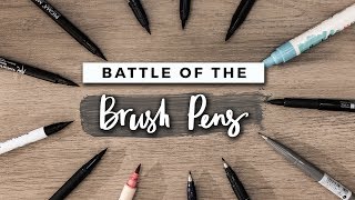 Which Brush Pen is the Best  STATIONERY SHOWDOWN [upl. by Adaliah]