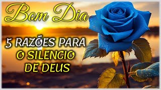 Mensagem de Bom Dia I 5 Razões para o Silêncio de Deus [upl. by Ebby]