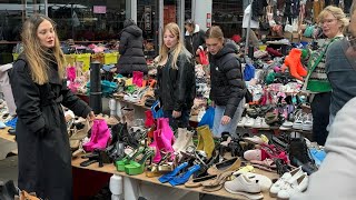 🇬🇧 EAST LONDON WALKING TOUR PETTICOAT LANE MARKET BRICK LANE MARKET COLUMBIA RD FLOWER MARKET 4K [upl. by Yakcm653]