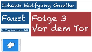 Goethe Faust Vor dem Tor Inhalt [upl. by Narok]