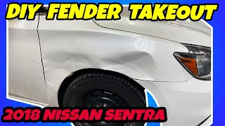 DIY 2016  2017  2018 Nissan Sentra Fender TakeoutRemoval [upl. by Bourn70]