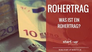 Rohertrag  Was ist Rohertrag Gründerlexikon von startup consulting [upl. by Odragde]