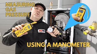 Measuring amp setting Gas Pressure using a manometer [upl. by Mitch869]