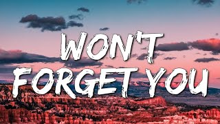 SHOUSE  Wont Forget You Lyrics 4k [upl. by Lirbaj]