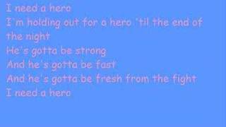 I Need A Hero music and lyrics [upl. by Anastase91]