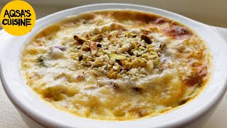 UMM ALI أم علي Egyptian dessertbread pudding RECIPE  EID SPECIAL  by Aqsas Cuisine [upl. by Anaic]