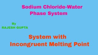 Sodium ChlorideWater Phase Diagram [upl. by Nalyr660]