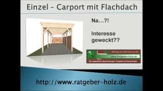 Carport selber bauen Bauanleitung  Intro [upl. by Aleacin]