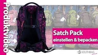 Satch Pack Schulrucksack  richtig einstellen und bepacken [upl. by Ttayw526]