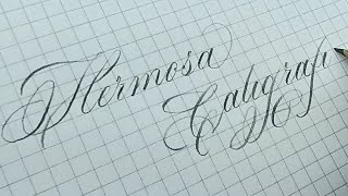 ✔ Hermosa Caligrafía Inglesa con Lápiz  APRENDE A HACER FLORITURAS  Pablo Bermúdez [upl. by Knick258]