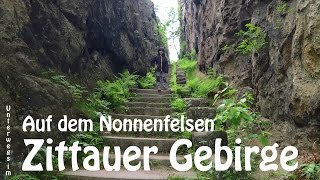 Im Zittauer Gebirge  Tour auf den Nonnenfelsen [upl. by Euqinomod]