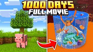 I Survived 1000 Days in Minecraft Hardcore FULL MOVIE [upl. by Renfred]