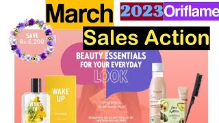 Oriflame Sales Action March 2023  Oriflame March Flyer 2023  Oriflame flyer freegift How [upl. by Ferreby]