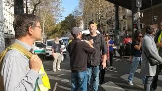 Manifestation des gilets jaunes Paris 30092023 Père Lachaise arrivée place dItalie [upl. by Duggan]