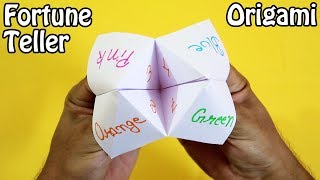 Origami  Fortune Teller  How to make a Paper Fortune Teller very easy [upl. by Adnylem334]