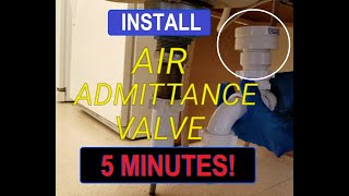 Install Air Admittance valve in under 5 minutes [upl. by Ahsinrev]