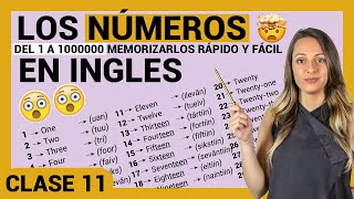 🚀🚀LOS NÚMEROS en INGLÉS del 1 al 1000000 👉🏼Pronunciación Inglés básico RÁPIDO y FÁCIL [upl. by Wallach]