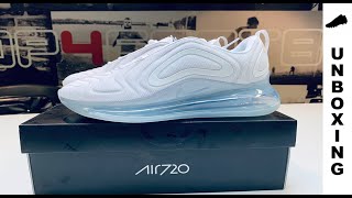 Nike Air Max 720  WhitePlatinum [upl. by Noskcire]