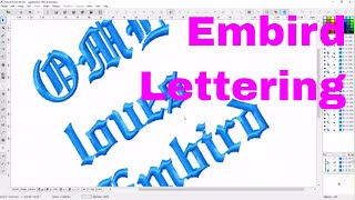 Learn Embird StudioBuilt in fonts or TTF fonts with Font engine [upl. by Annaierb514]