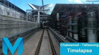 Sydney Metro Full Ride Timelapse Chatswood  Tallawong [upl. by Silvanus]