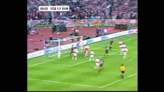 Bayern  Bremen 56 nE DFBPokalfinale 1999 [upl. by Ahsets421]