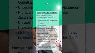 ÄRGER FÜR DEN CHEF Abmahnung für den eigenen Chef [upl. by Yerdna]