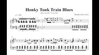 Meade Lux Lewis Honky Tonk Train Blues new score Blue Note 1940 [upl. by Nail]