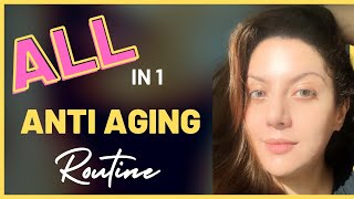 All in 1 Anti Aging Routine I Treat wrinkles hyperpigmentation open pores amp dark circles [upl. by Nirtiak725]